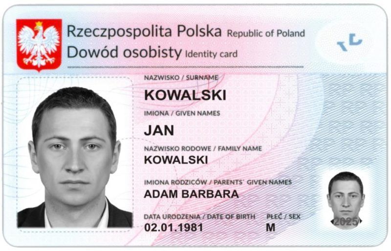 Dowód osobisty (źródło: MSWiA/GOV.pl)