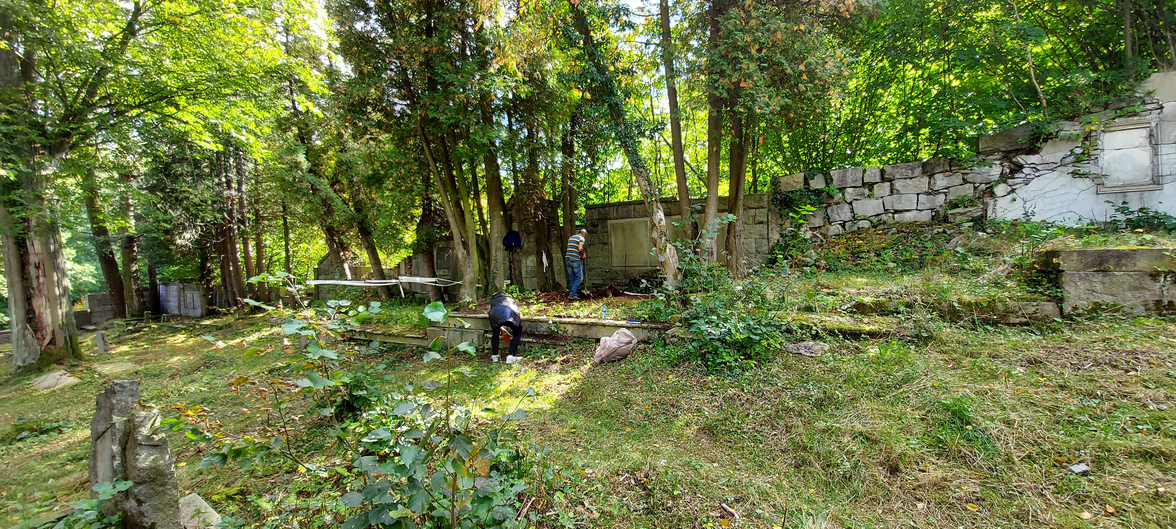 Porządkowanie cmentarza