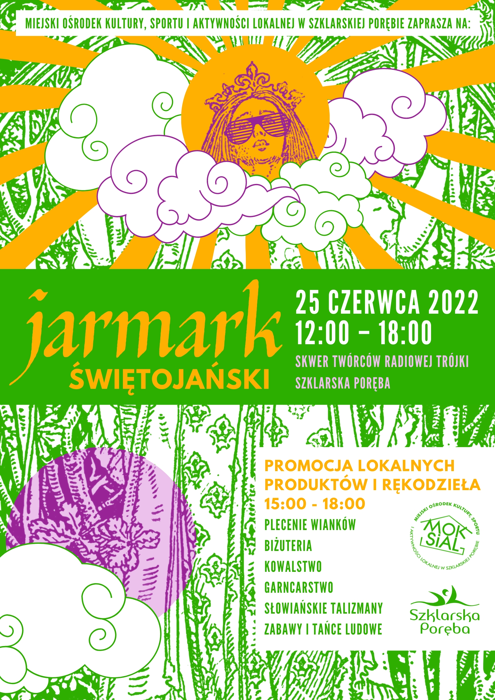Jarmark świętojański na skwerze