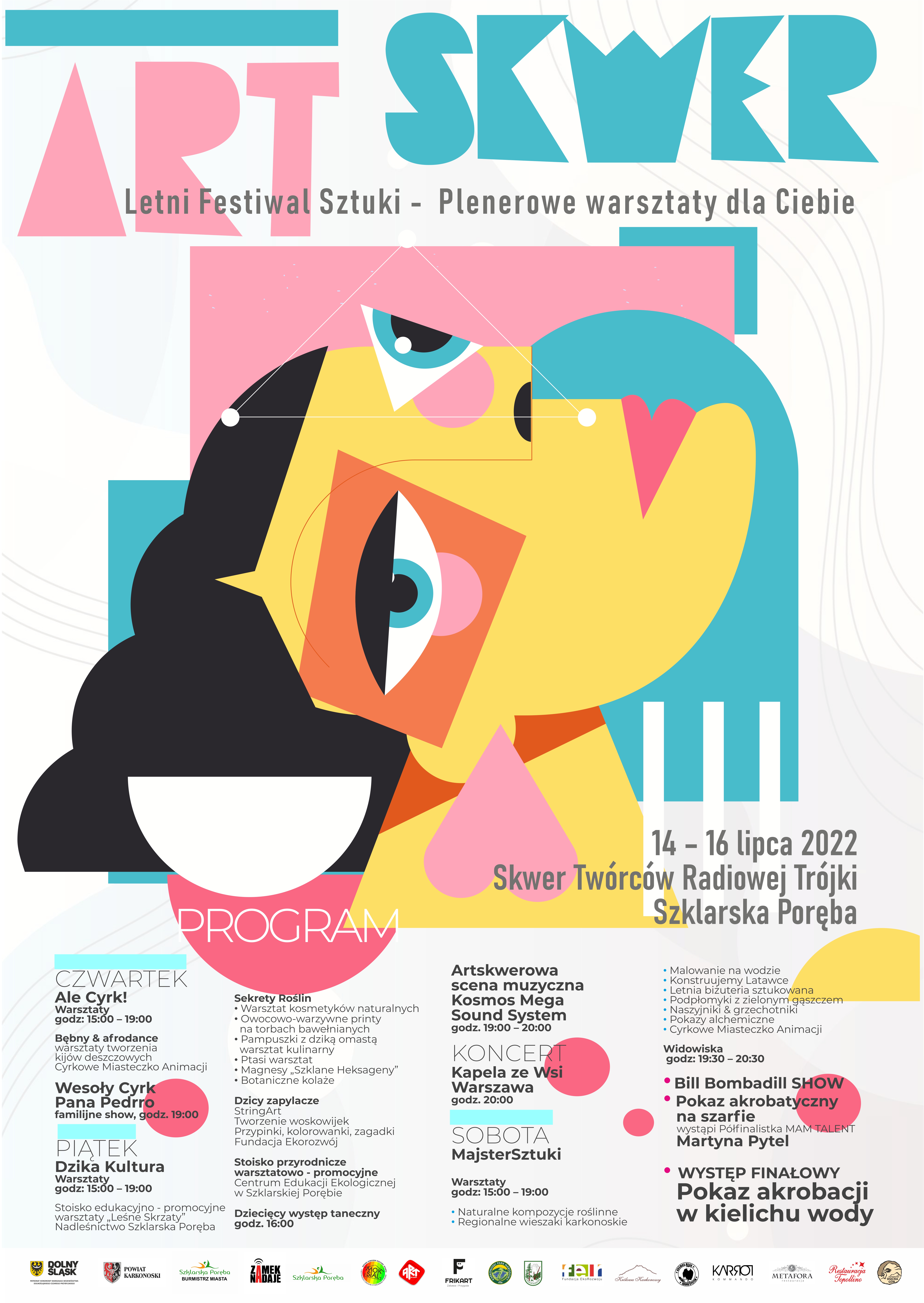 ArtSkwer Letni Festiwal Sztuki - 14, 15, 16 lipca 2022