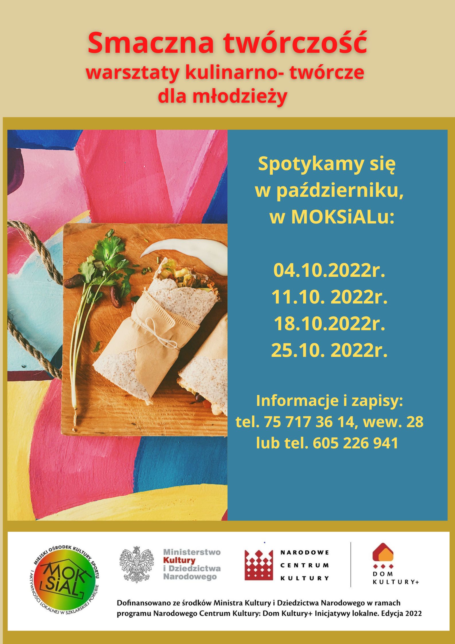 Smaczna tworczość - warsztaty dla dzieci i młodzieży