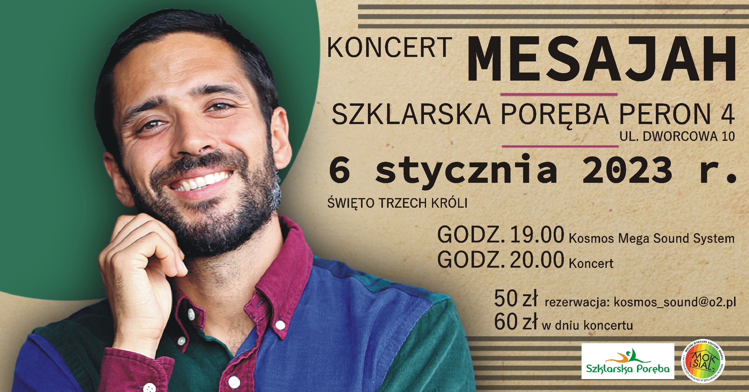  Koncert Mesajah 6 stycznia 2023 na 4 Peronie